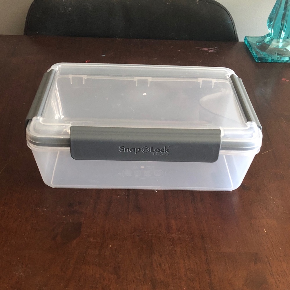 💙 Snap Lock Plastic Food Storage Container - Picture 1 of 6